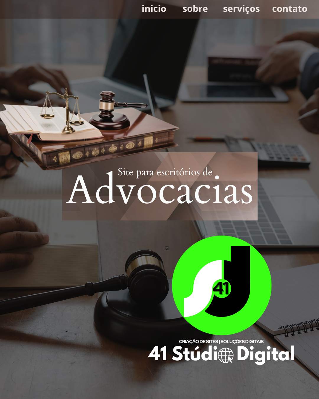 Site profissional para advogados com presença digital no Google