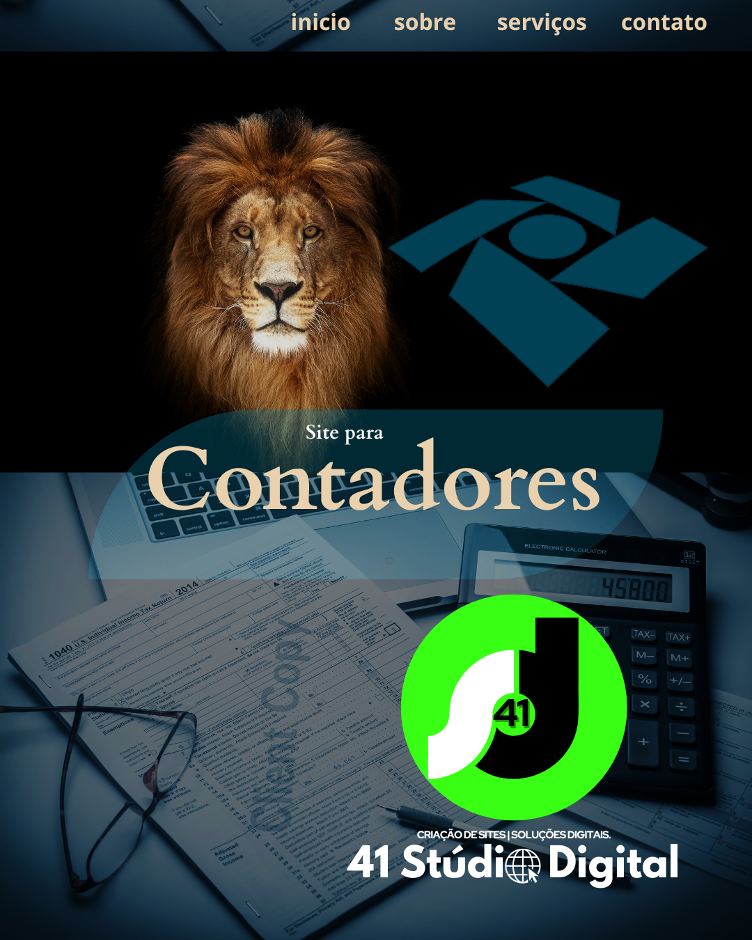 Site profissional para contadores e escritórios de contabilidade